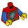 LEGO Rood Queen Lionne met Cape Minifig Torso (973 / 76382)