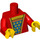 LEGO Czerwony Queen Minifigurka Tułów (973 / 88585)