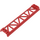 LEGO rouge Rail 2 x 16 avec 3.2 Shaft (25059)