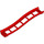 LEGO rot Rail 2 x 16 x 3 Bow Invertiert mit 3.2 Shaft (34738)