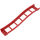 LEGO Red Rail 2 x 16 x 3 Bow Inverted with 3.2 Shaft (34738)
