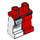 LEGO Rood Rood Harrington Minifigure Heupen en benen (3815 / 13901)