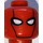 LEGO Röd Röd Huva Minifigur Huvud (Infälld solid knopp) (3626 / 29362)