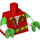 LEGO Red Reggae Man Batsuit Minifig Torso (973 / 16360)