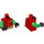 LEGO Rood Robin Torso met Geel R (973 / 76382)