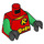 LEGO Red Robin Torso with Yellow R in Black Round Logo (973 / 76382)