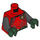 LEGO Rood Robin met Donkergroen Poten Minifiguur Torso (973 / 76382)