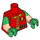 LEGO Rojo Robin con Verde Boots Minifigura Torso (973 / 16360)