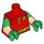 LEGO Rojo Robin con Verde Piernas y Negro Máscara Minifigura Torso (973 / 16360)