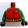 LEGO Red Robin with Green Legs and Red Mask Minifig Torso (973 / 76382)