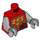 LEGO Rosso Rogon Minifigure Busto (973 / 76382)