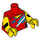 LEGO Red Roller Derby Girl Torso (973 / 88585)