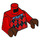 LEGO Red Ron Barney Minifig Torso (973 / 76382)