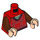 LEGO Rød Ron Weasley Torso, Plaid Sweater (973 / 76382)