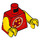 LEGO Rood Ronny Minifiguur Torso (973 / 76382)