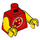LEGO Red Ronny Minifig Torso (973 / 76382)