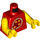 LEGO Red Ronny Minifig Torso (973 / 76382)