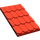 LEGO rouge Roof Pente 4 x 6 sans Haut Trou (4323)