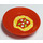 LEGO Red Round Dish with Pasta, Sauce, Mushrooms Sticker