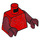 LEGO rot Royal Bewachen mit Dark rot Arme und Hände Minifig Torso (973 / 76382)