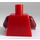 LEGO rot Royal Bewachen mit Dark rot Arme und Hände Minifig Torso (973 / 76382)