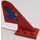 LEGO Red Rudder 2 x 5 x 3.7 with Blue Eagle Sticker (3587)