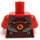 LEGO Rosso Samurai X (Nya) Minifigure Busto (973 / 76382)