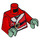 LEGO Rood Santa Yoda Torso (973 / 76382)