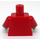 LEGO rouge Santa Yoda Torse (973 / 76382)