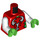 LEGO Red Scorpion Luchadora Minifig Torso (973 / 76382)