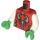 LEGO Red Scorpion Luchadora Minifig Torso (973 / 76382)