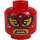 LEGO Red Scorpion Luchadora Minifigure Head (Recessed Solid Stud) (3626 / 82675)