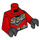 LEGO Rood Scuba Robin Minifiguur Torso (973 / 76382)