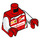 LEGO Red Scuderia Ferrari SF16-H Driver Minifig Torso (973 / 76382)