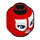 LEGO Red Shaak Ti Head (Safety Stud) (94375 / 96465)