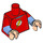 LEGO rouge Sheldon Cooper Minifig Torse (973 / 16360)