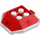 LEGO Red Shell with White Bottom with Hole (73715)