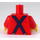 LEGO Red Shirt Torso with Tie and Suspenders (973 / 76382)