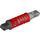 LEGO Red Shock Absorber with Gray Ends (79717)