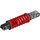 LEGO Red Shock Absorber with Gray Ends (79717)