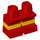 LEGO Red Short Legs with Yellow Stripe (16709 / 41879)