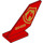 LEGO rot Pendeln Schwanz 2 x 6 x 4 mit Feuer Logo und &#039;60409&#039; (6239 / 69105)