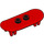 LEGO Rot Skateboard mit Vier Rad Clips (42511 / 88422)