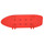 LEGO rouge planche à roulette avec Goujons et Roue Clips (2146)