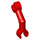 LEGO Rood Skelet Arm met Verticaal Hand (26158 / 33449)