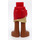 LEGO Rojo Falda con Lado Wrinkles con bare feet (11407)