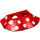 LEGO Rood Rok met Golven met Wit Dots (27298 / 104067)