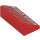 LEGO Red Slope 1 x 2 (31°) with Black Lines and Gray Grilles (85984 / 106726)