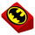 LEGO rouge Pente 1 x 2 (31°) avec Classic Batman logo (29094 / 85984)