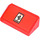 LEGO rouge Pente 1 x 2 (31°) avec Ferrari Emblem Autocollant (85984)